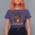 African American Pride T Shirt For Women Melanin Queen Afro Messy Bun