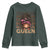 African American Pride Youth Sweatshirt Melanin Queen Afro Messy Bun
