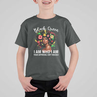 Proud African American Melanin Black Afro Girl T Shirt For Kid Black Queen I Am Who I Am Your Approval Isn't Needed