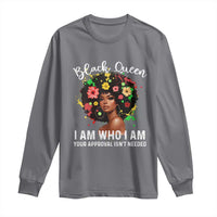 Proud African American Melanin Black Afro Girl Long Sleeve Shirt Black Queen I Am Who I Am Your Approval Isn't Needed