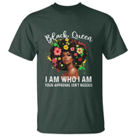 Proud African American Melanin Black Afro Girl T Shirt Black Queen I Am Who I Am Your Approval Isn't Needed