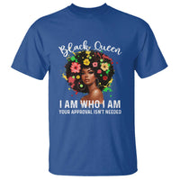 Proud African American Melanin Black Afro Girl T Shirt Black Queen I Am Who I Am Your Approval Isn't Needed