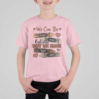 African American Teacher T Shirt For Kid We Can Be Different On The Outside But We Have The Same Heart Inside Melanin Crayons