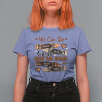 African American Teacher T Shirt For Women We Can Be Different On The Outside But We Have The Same Heart Inside Melanin Crayons