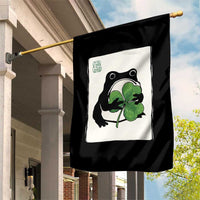 Funny Grumpy Frog Japanese St Patricks Day Garden Flag