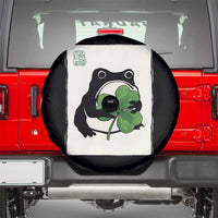 Funny Grumpy Frog Japanese St Patricks Day Spare Tire Cover