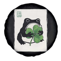 Funny Grumpy Frog Japanese St Patricks Day Spare Tire Cover