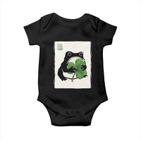 Funny Grumpy Frog Japanese St Patricks Day Baby Onesie