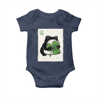 Funny Grumpy Frog Japanese St Patricks Day Baby Onesie