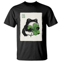 Funny Grumpy Frog Japanese St Patricks Day T Shirt