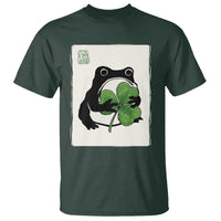 Funny Grumpy Frog Japanese St Patricks Day T Shirt