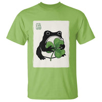 Funny Grumpy Frog Japanese St Patricks Day T Shirt