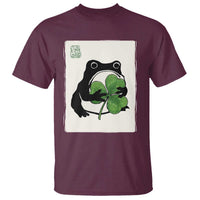 Funny Grumpy Frog Japanese St Patricks Day T Shirt