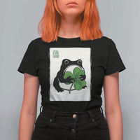Funny Grumpy Frog Japanese St Patricks Day T Shirt For Women