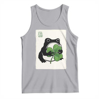 Funny Grumpy Frog Japanese St Patricks Day Tank Top