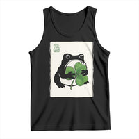 Funny Grumpy Frog Japanese St Patricks Day Tank Top