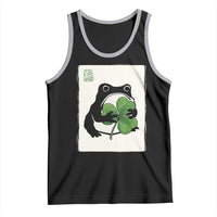 Funny Grumpy Frog Japanese St Patricks Day Tank Top