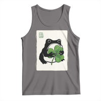 Funny Grumpy Frog Japanese St Patricks Day Tank Top