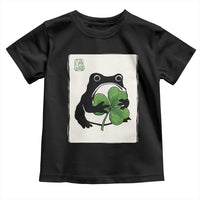 Funny Grumpy Frog Japanese St Patricks Day Toddler T Shirt