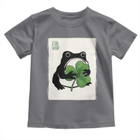 Funny Grumpy Frog Japanese St Patricks Day Toddler T Shirt