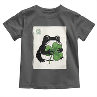 Funny Grumpy Frog Japanese St Patricks Day Toddler T Shirt