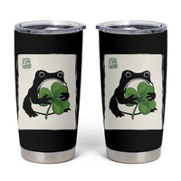 Funny Grumpy Frog Japanese St Patricks Day Tumbler Cup