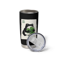 Funny Grumpy Frog Japanese St Patricks Day Tumbler Cup