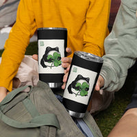 Funny Grumpy Frog Japanese St Patricks Day Tumbler Cup