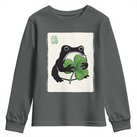Funny Grumpy Frog Japanese St Patricks Day Youth Sweatshirt