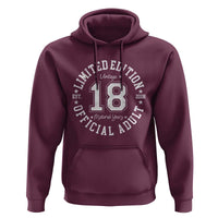 Funny 18th Birthday Hoodie Est 2008 Limited Edition Official Adult