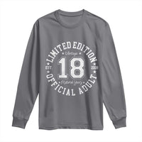 Funny 18th Birthday Long Sleeve Shirt Est 2008 Limited Edition Official Adult