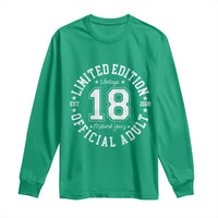 Funny 18th Birthday Long Sleeve Shirt Est 2008 Limited Edition Official Adult