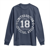 Funny 18th Birthday Long Sleeve Shirt Est 2008 Limited Edition Official Adult