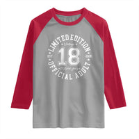 Funny 18th Birthday Raglan Shirt Est 2008 Limited Edition Official Adult