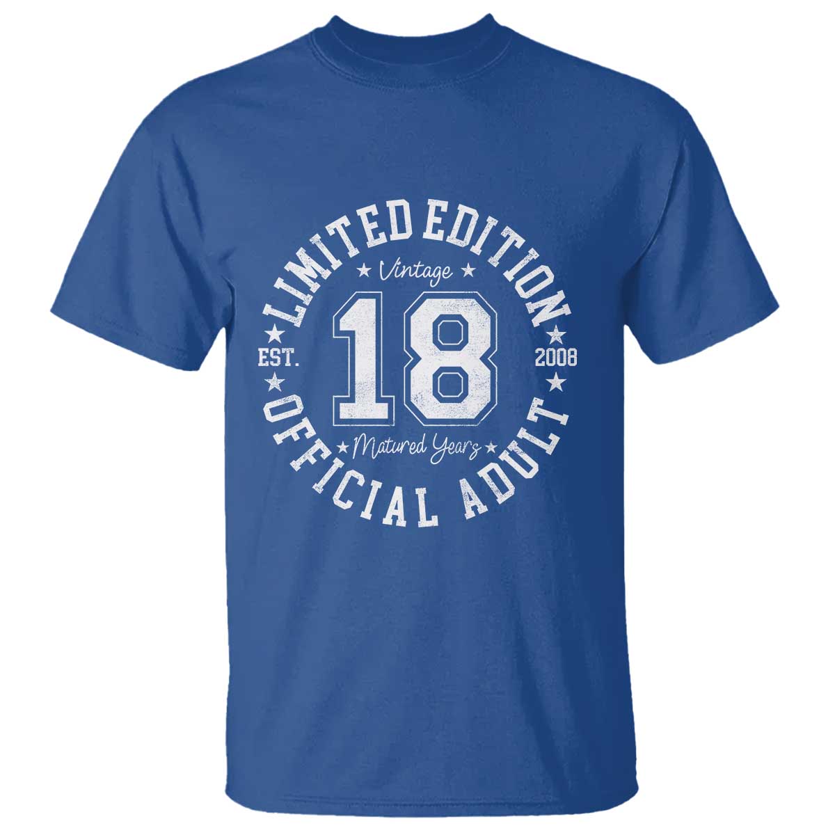 Funny 18th Birthday T Shirt Est 2008 Limited Edition Official Adult