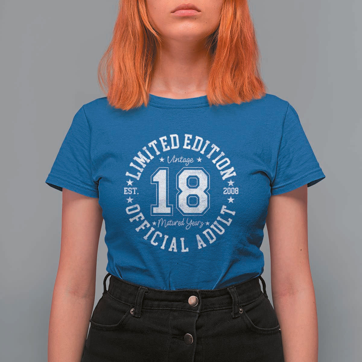 Funny 18th Birthday T Shirt For Women Est 2008 Limited Edition Official Adult
