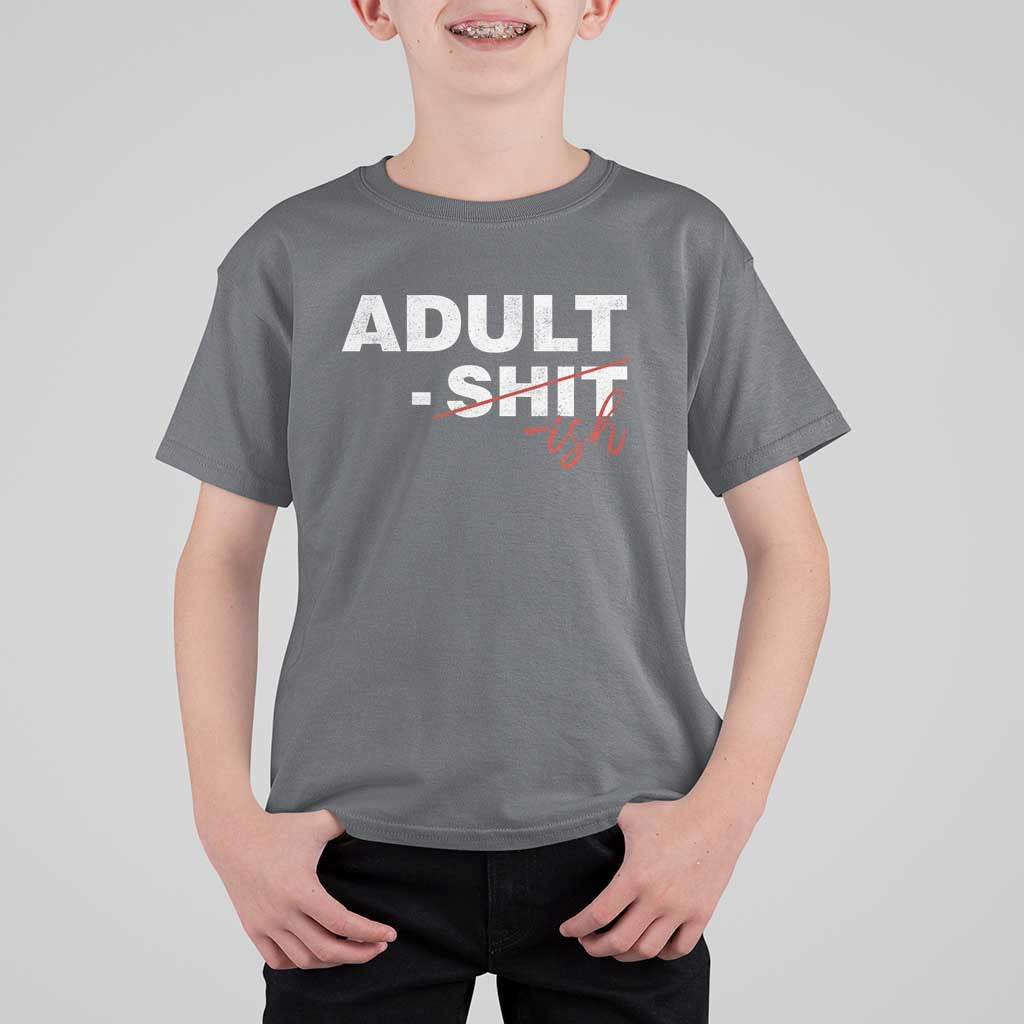 Funny Adultish 18th Birthday T Shirt For Kid Adult Shit 18 Years Old Joke