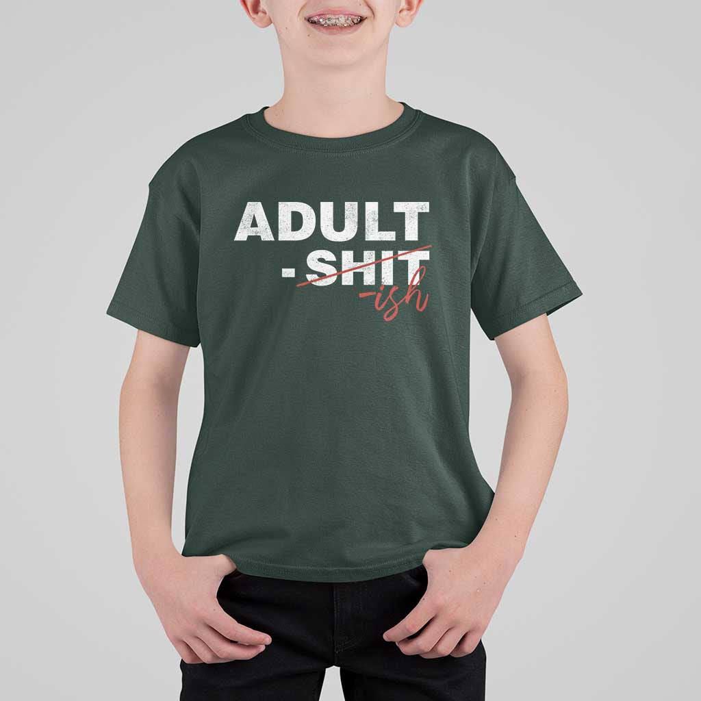 Funny Adultish 18th Birthday T Shirt For Kid Adult Shit 18 Years Old Joke