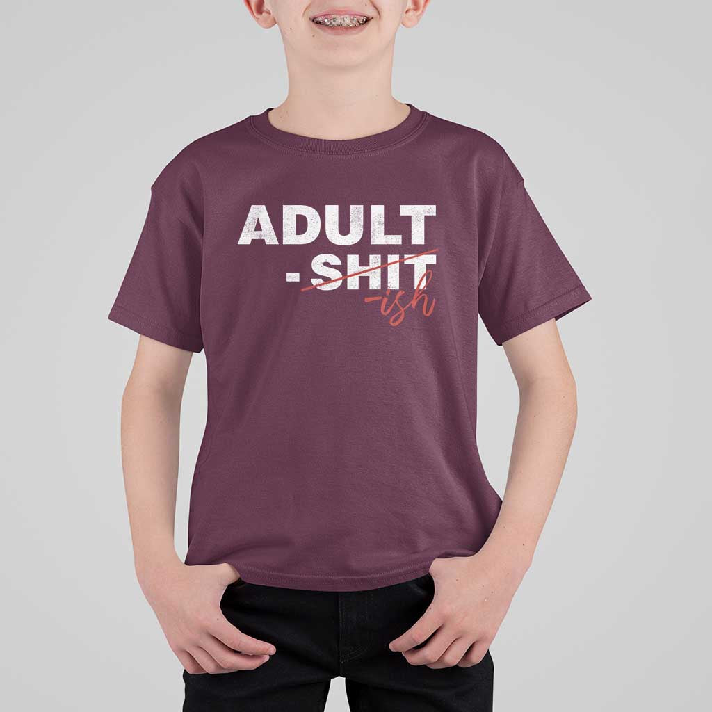 Funny Adultish 18th Birthday T Shirt For Kid Adult Shit 18 Years Old Joke
