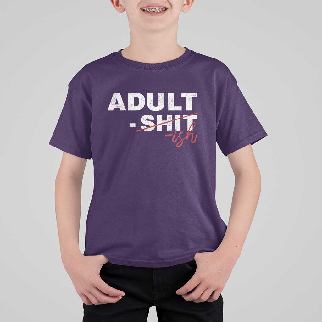 Funny Adultish 18th Birthday T Shirt For Kid Adult Shit 18 Years Old Joke