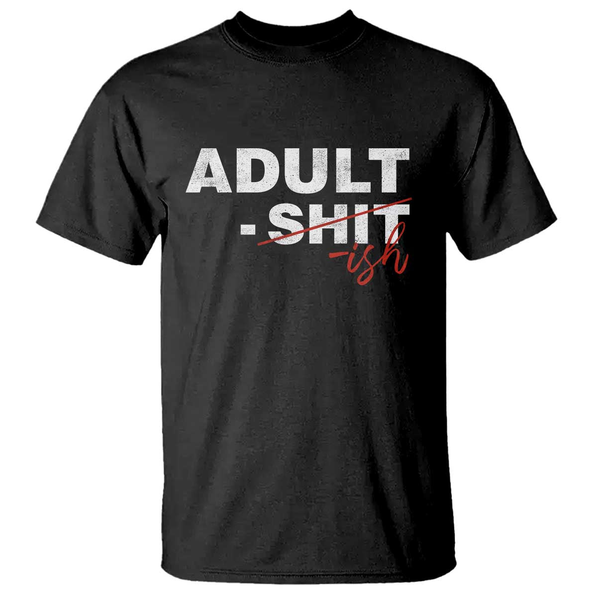 Funny Adultish 18th Birthday T Shirt Adult Shit 18 Years Old Joke