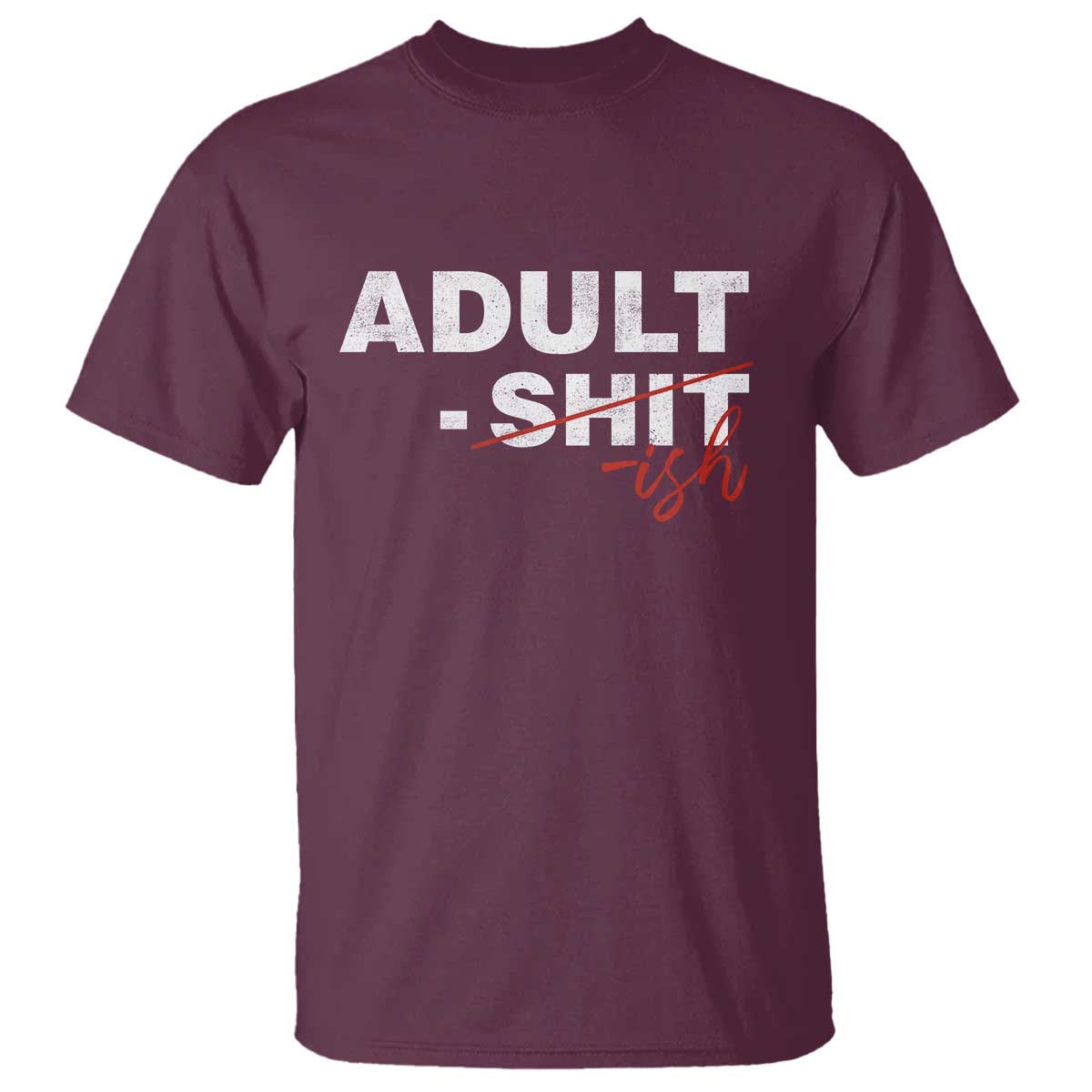 Funny Adultish 18th Birthday T Shirt Adult Shit 18 Years Old Joke