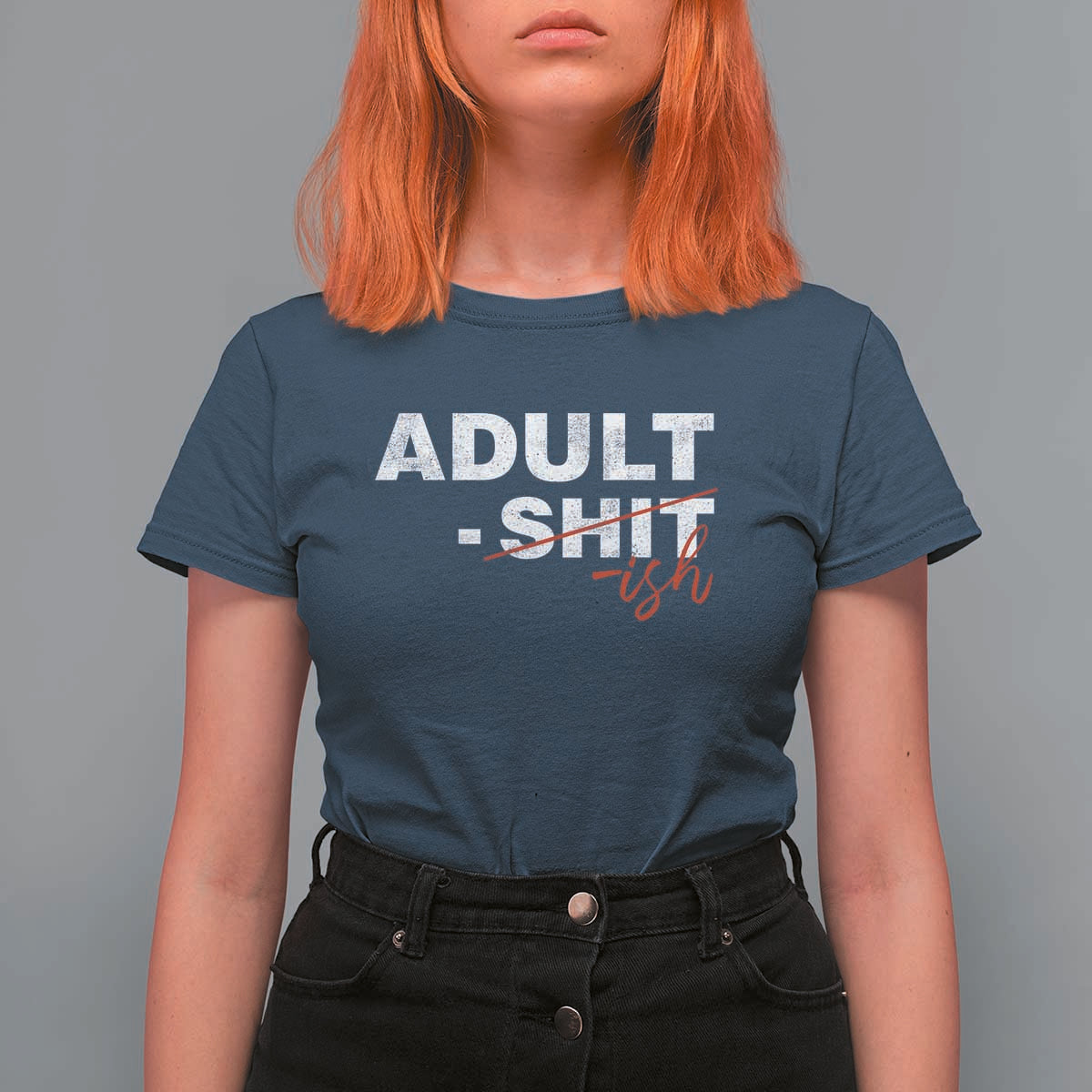 Funny Adultish 18th Birthday T Shirt For Women Adult Shit 18 Years Old Joke