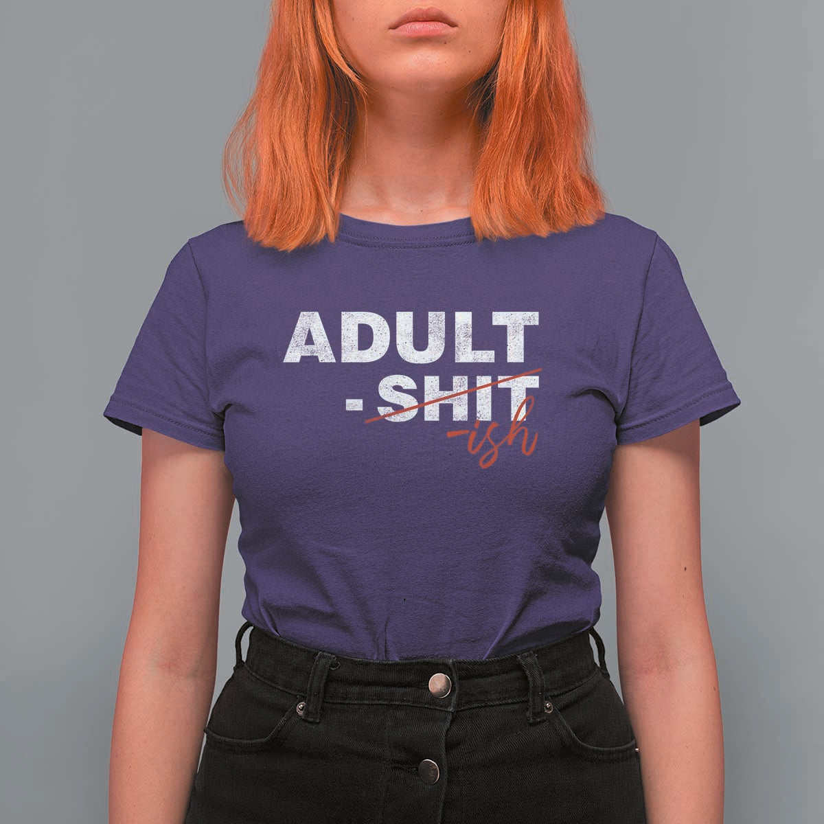 Funny Adultish 18th Birthday T Shirt For Women Adult Shit 18 Years Old Joke