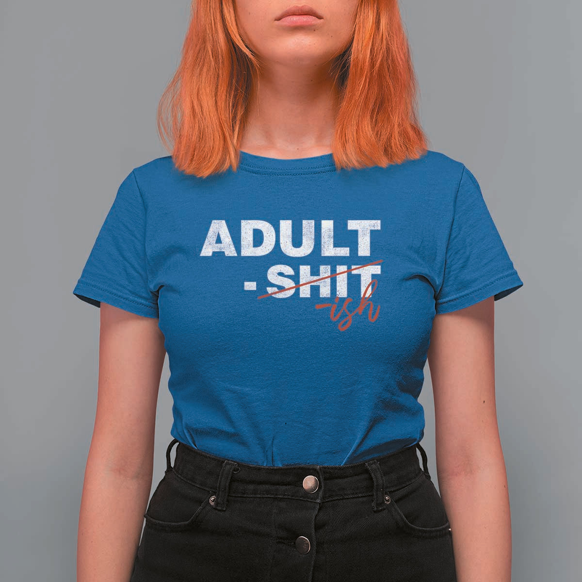 Funny Adultish 18th Birthday T Shirt For Women Adult Shit 18 Years Old Joke