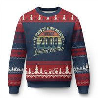 Funny 18th Birthday Ugly Christmas Sweater 18 Years Old Gifts Vintage 2008 Limited Edition