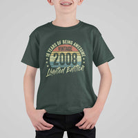 Funny 18th Birthday T Shirt For Kid 18 Years Old Gifts Vintage 2008 Limited Edition