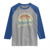 Funny 18th Birthday Raglan Shirt 18 Years Old Gifts Vintage 2008 Limited Edition