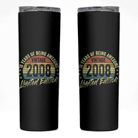 Funny 18th Birthday Skinny Tumbler 18 Years Old Gifts Vintage 2008 Limited Edition