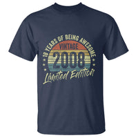 Funny 18th Birthday T Shirt 18 Years Old Gifts Vintage 2008 Limited Edition